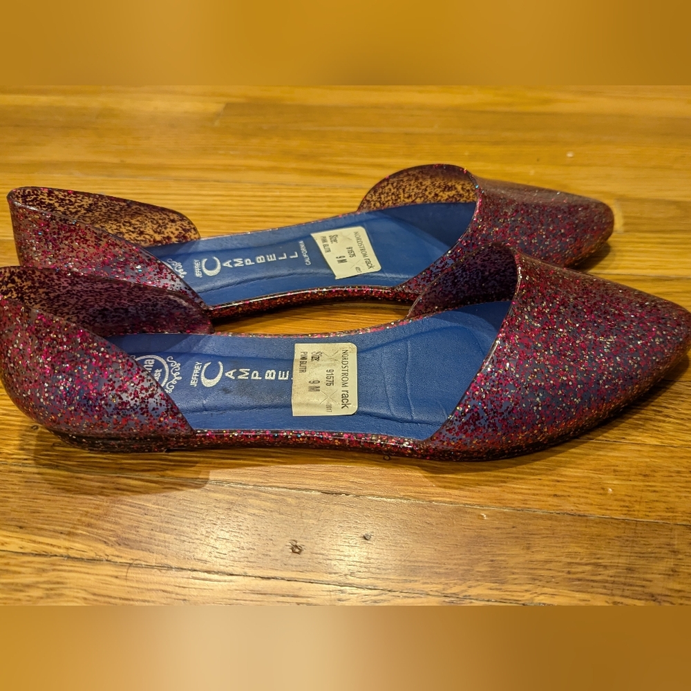 Jeffery Campbell Glitter flats
